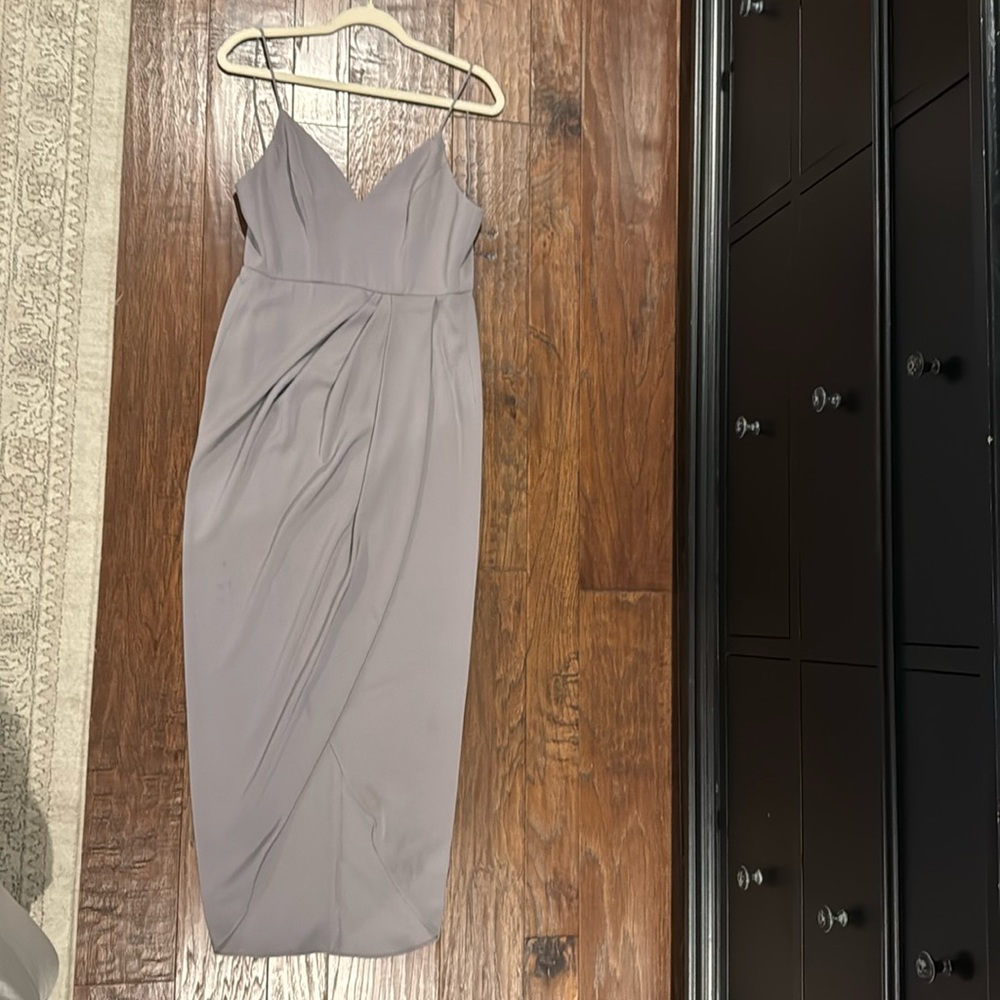 Shona Joy grey cocktail dress size 2